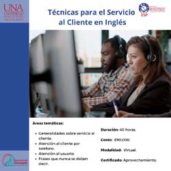 Técnicas para el Servio al Cliente en inglés.